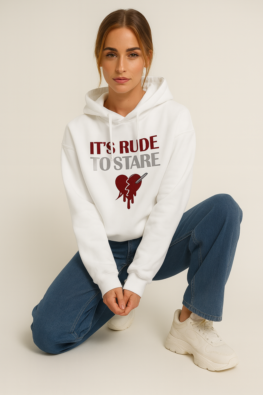 It’s Rude To Stare Hoodie