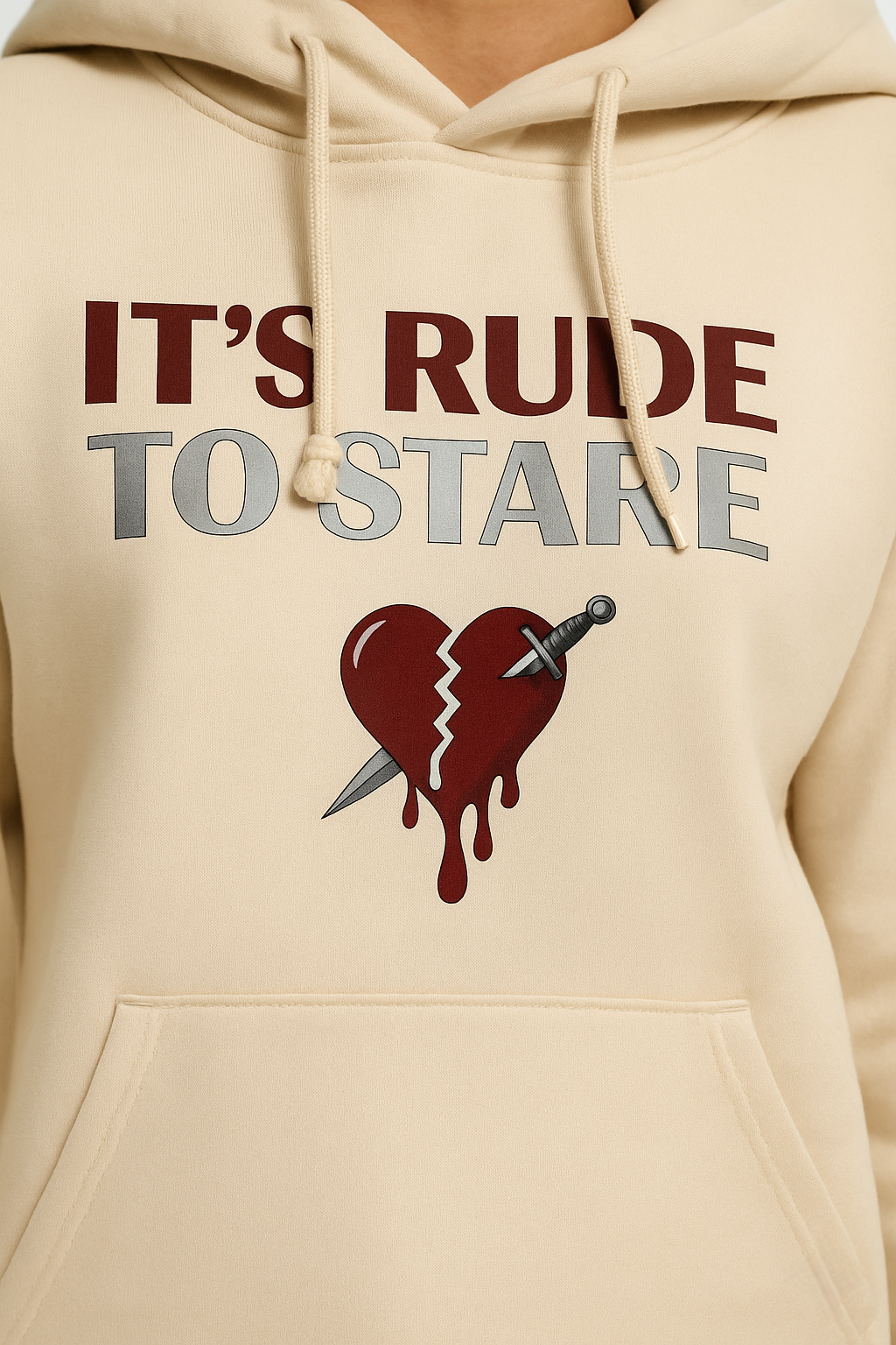 It’s Rude To Stare Hoodie