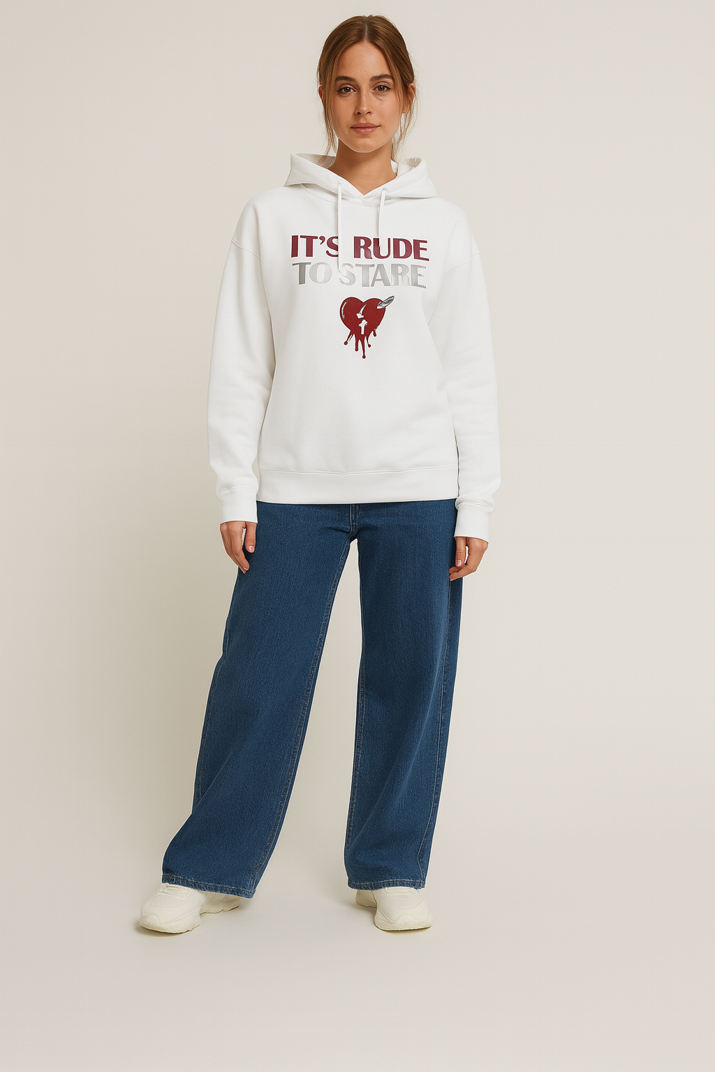 It’s Rude To Stare Hoodie